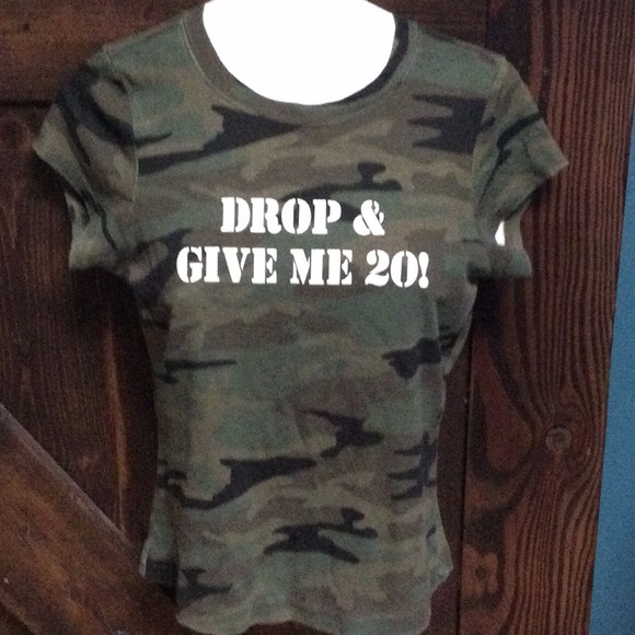 Self Esteem Tops - Sexy Camo camouflage short sleeve tee